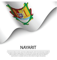 Waving Flag Of Nayarit Is A State Of Mexico