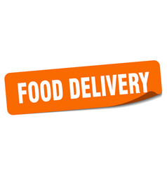 Food Delivery Sticker Food Delivery Label