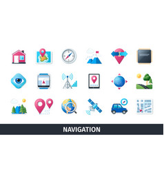 Navigation 3d Icon Set