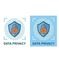 Shield Data Privacy Protection Cyber Security Icon