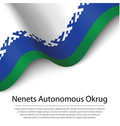 Waving Flag Of Nenets Autonomous Okrug