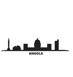 Angola City Skyline Isolated