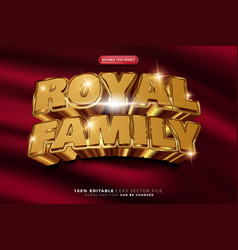 Royal Family Bold 3d Gold Editable Text Effect