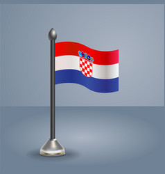 State Table Flag Of Croatia