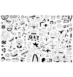 Funny People Humor - Doodle Set