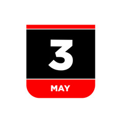 3rd May Calendar Page 3 May Icon