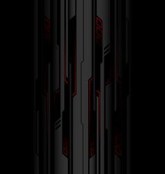 Abstract Red Black Cyber Circuit Shadow On Grey