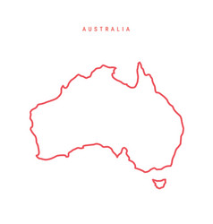 Australia Editable Outline Map