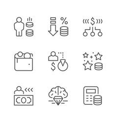 Set Line Icons Royalty Program