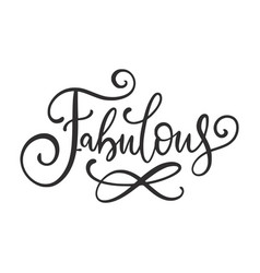 Handwritten Word Fabulous