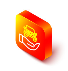 Isometric Line Auto Service Check Automotive Icon