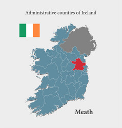 Map Ireland County Meath