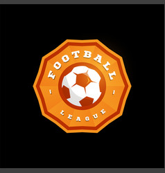 Football soccer circular logo modern professional Vector Image