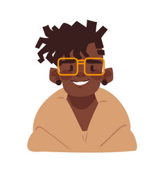 Afro Man With Glasses Avatar