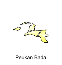 Map City Of Peukan Bada Design Template