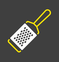 Metal Kitchen Hand Grater For Cheese Glyph Icon