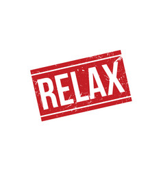 Relax Rubber Stamp Seal