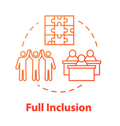 Full Inclusion Concept Icon Student Group