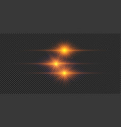 Set Of Orange Horizontal Light Effects Lens