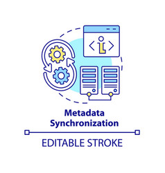 Metadata Synchronization Concept Icon