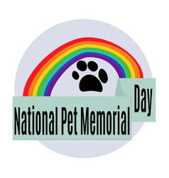 National Pet Memorial Day Idea For Banner