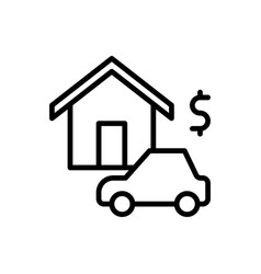 Car Home Loan Icon