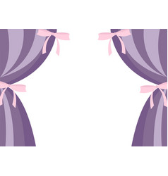 Curtain And Ribbon Background