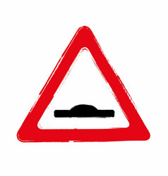 Grunge Bumpy Road Sign