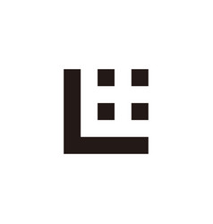 Letter L Windows Geometric Symbol Simple Logo