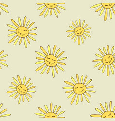 Pattern With Happy Sun