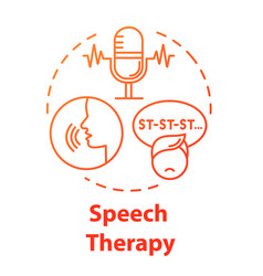 Speech Therapy Concept Icon Autism Spectrum Issue