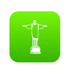 Cristo Redentor Icon Green