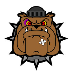 Hooligan Dog Face Bully Bulldog Head Ruffian Pet