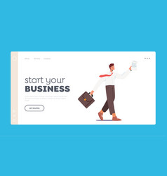 Star Your Business Landing Page Template Man Walk