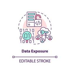 Data Exposure Concept Icon