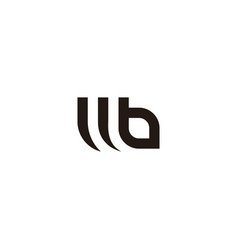 Letter M B Leaf Geometric Symbol Simple Logo