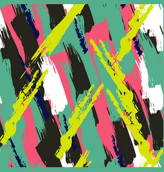 Paint Line Seamless Pattern Abstract