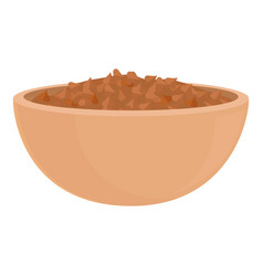 Bowl Grain Icon Cartoon Cereal Plant