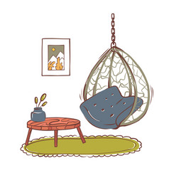 Hand-drawn Interior Hammock