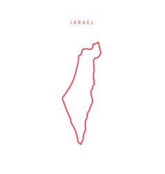 Israel Editable Outline Map