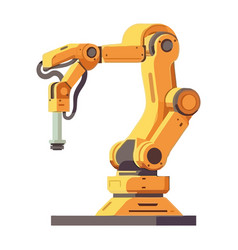 Robotic Arm Working Automated Machinery