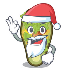 Santa Stuffed Avocado In Mascot Shape