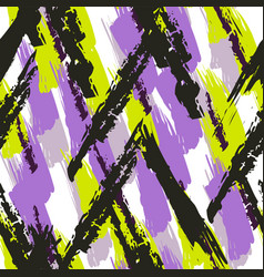 Paint Line Seamless Pattern Grunge Stripe