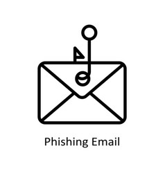 Phishing Email Outline Icon Style