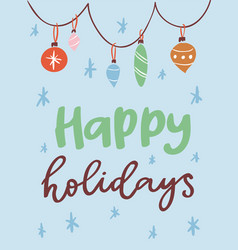 Holidays Greeting Card Royalty Free Vector Image