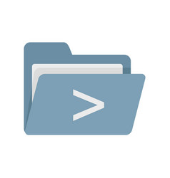 Coding Folder Icon Flat Computer Code File