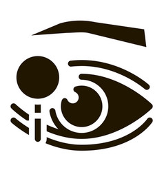 Eyelid Research Icon Glyph