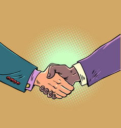 Handshake Of Male Hands At A Business Meeting