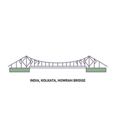 India Kolkata Howrah Bridge Travel Landmark