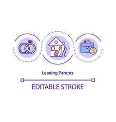 Leaving Parents House Concept Icon